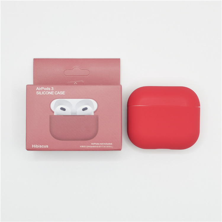 Levně Jednobarevný obal pro AirPods 3 Barva: Hibiscus