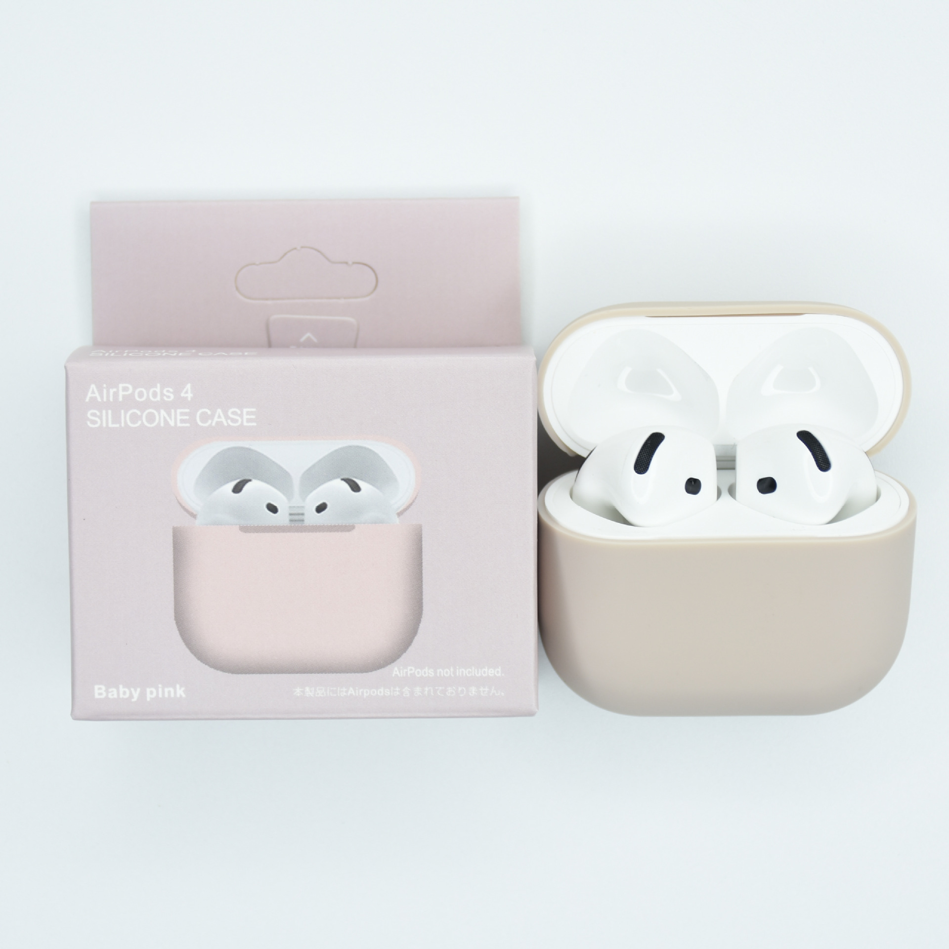 Jednobarevný obal pro AirPods 4 Barva: Baby pink