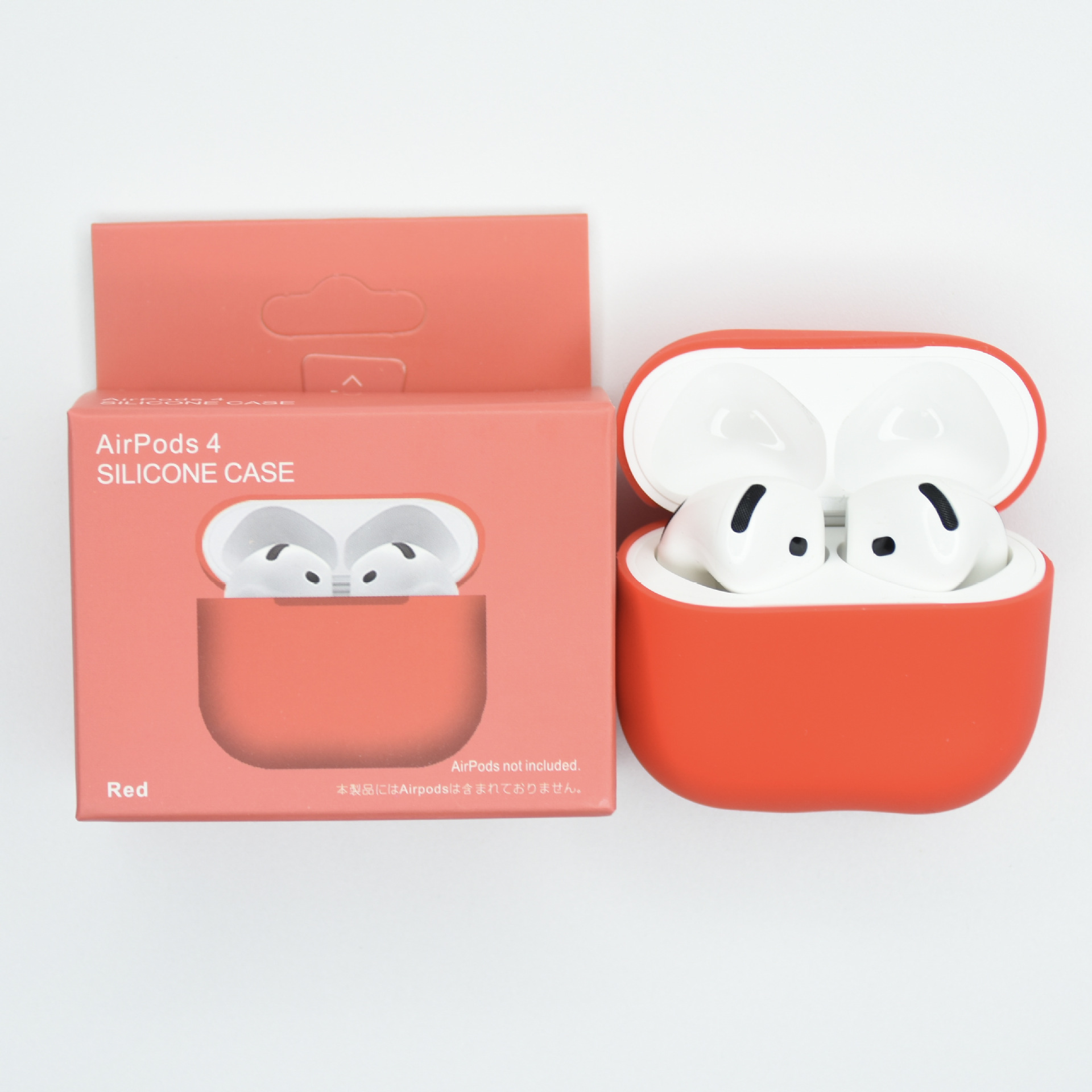 Levně Jednobarevný obal pro AirPods 4 Barva: Red