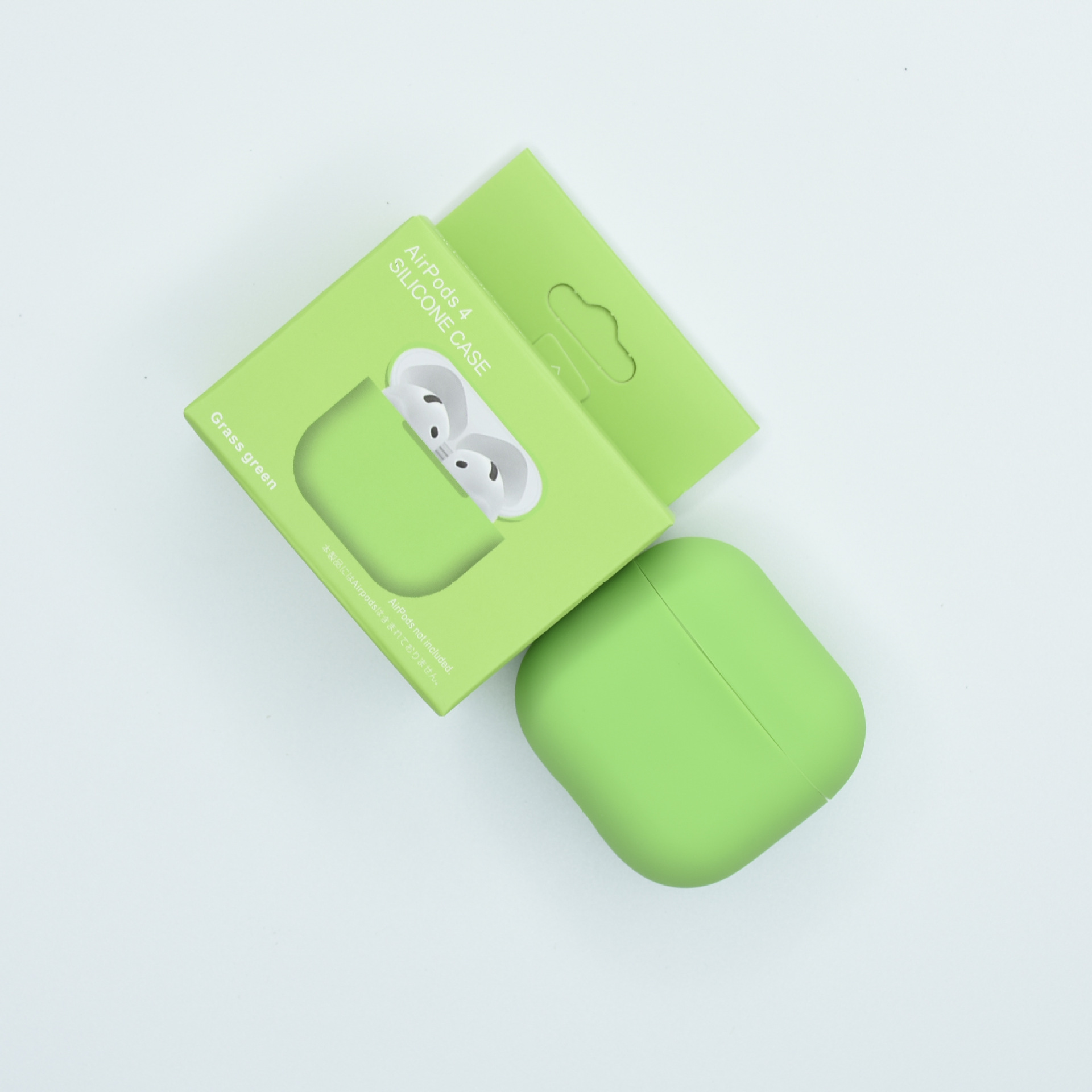 Levně Jednobarevný obal pro AirPods 4 Barva: Grass green