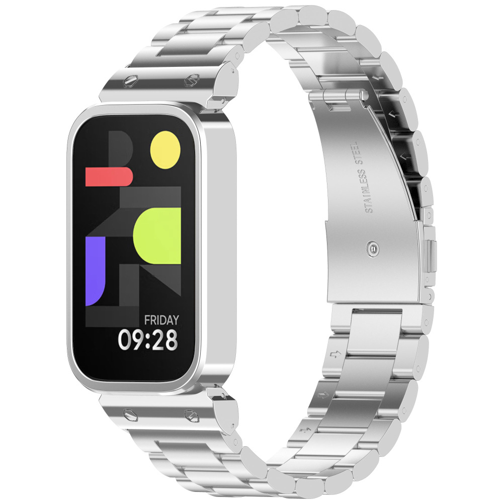 Levně Kovový řemínek pro Mi band 9 Active / Redmi Band 3 Barevná varianta: Stříbrný