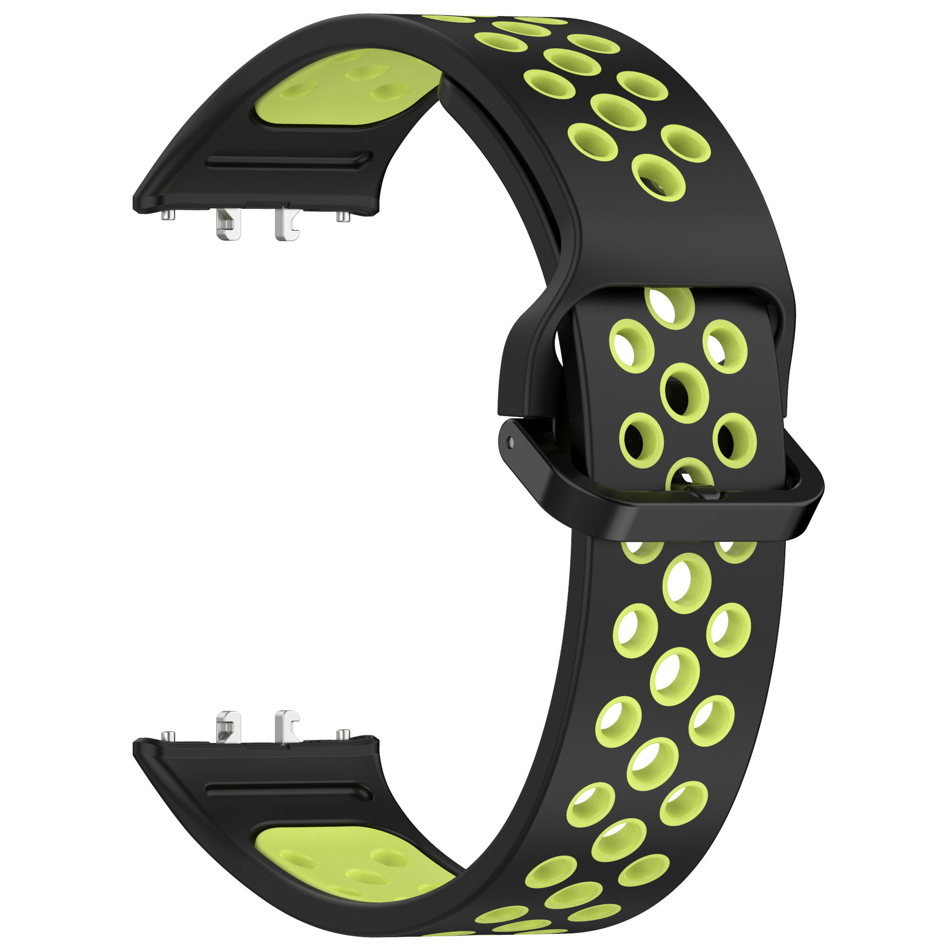 Levně Dvojbarevný řemínek pro Samsung Galaxy Fit 3 Barevná varianta: Černo-Zelený