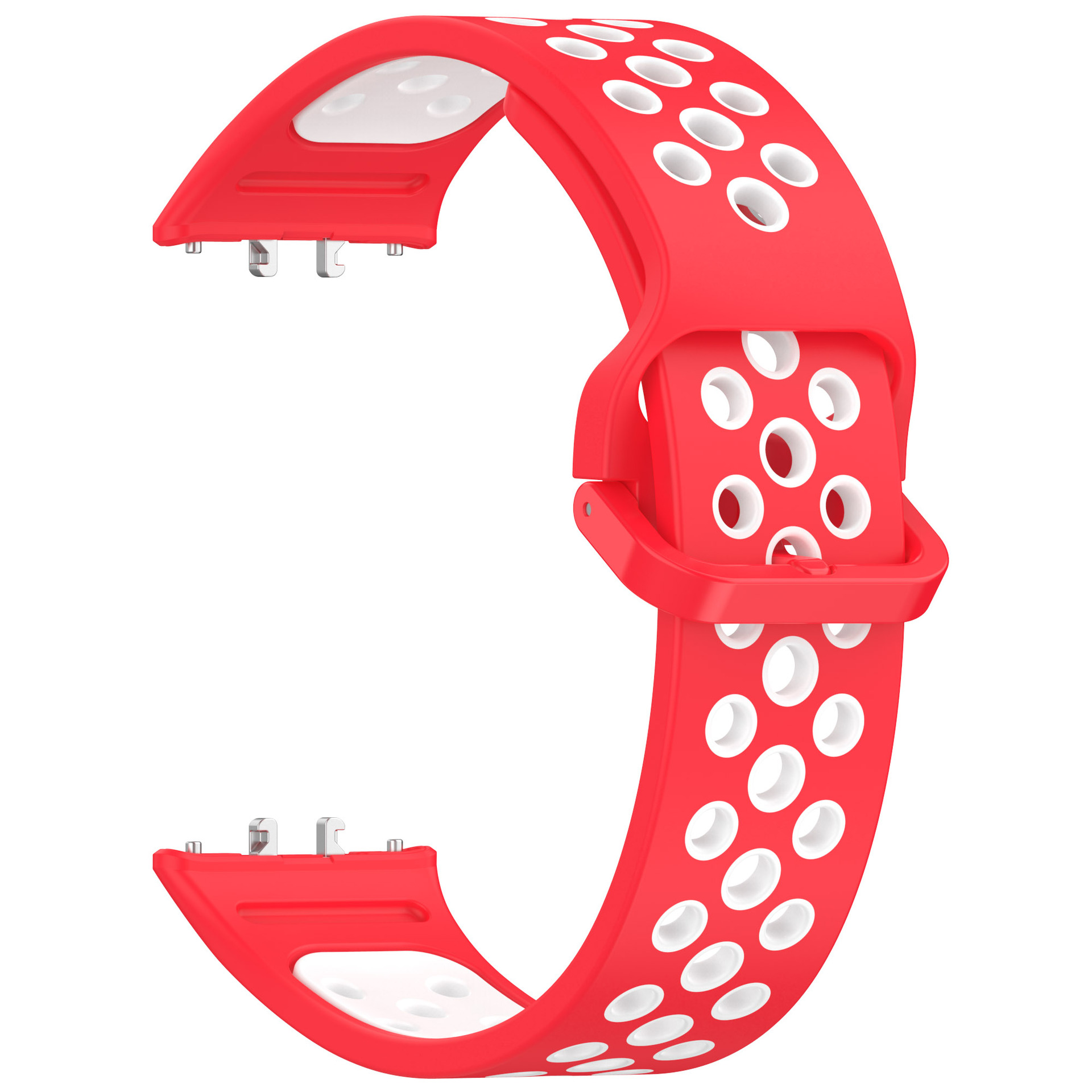 Levně Dvojbarevný řemínek pro Samsung Galaxy Fit 3 Barevná varianta: Červeno-Bílý