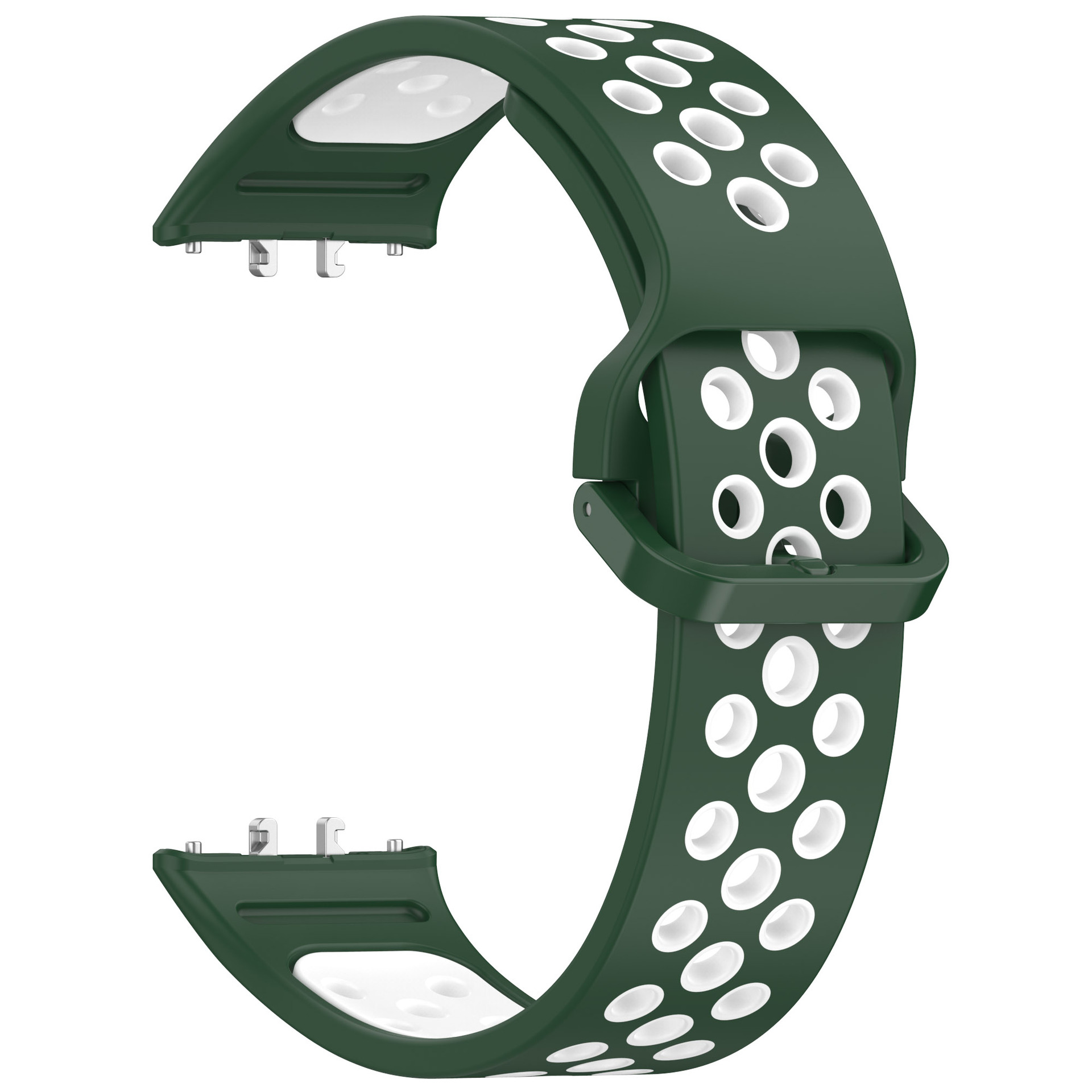 Levně Dvojbarevný řemínek pro Samsung Galaxy Fit 3 Barevná varianta: Zeleno-bílý