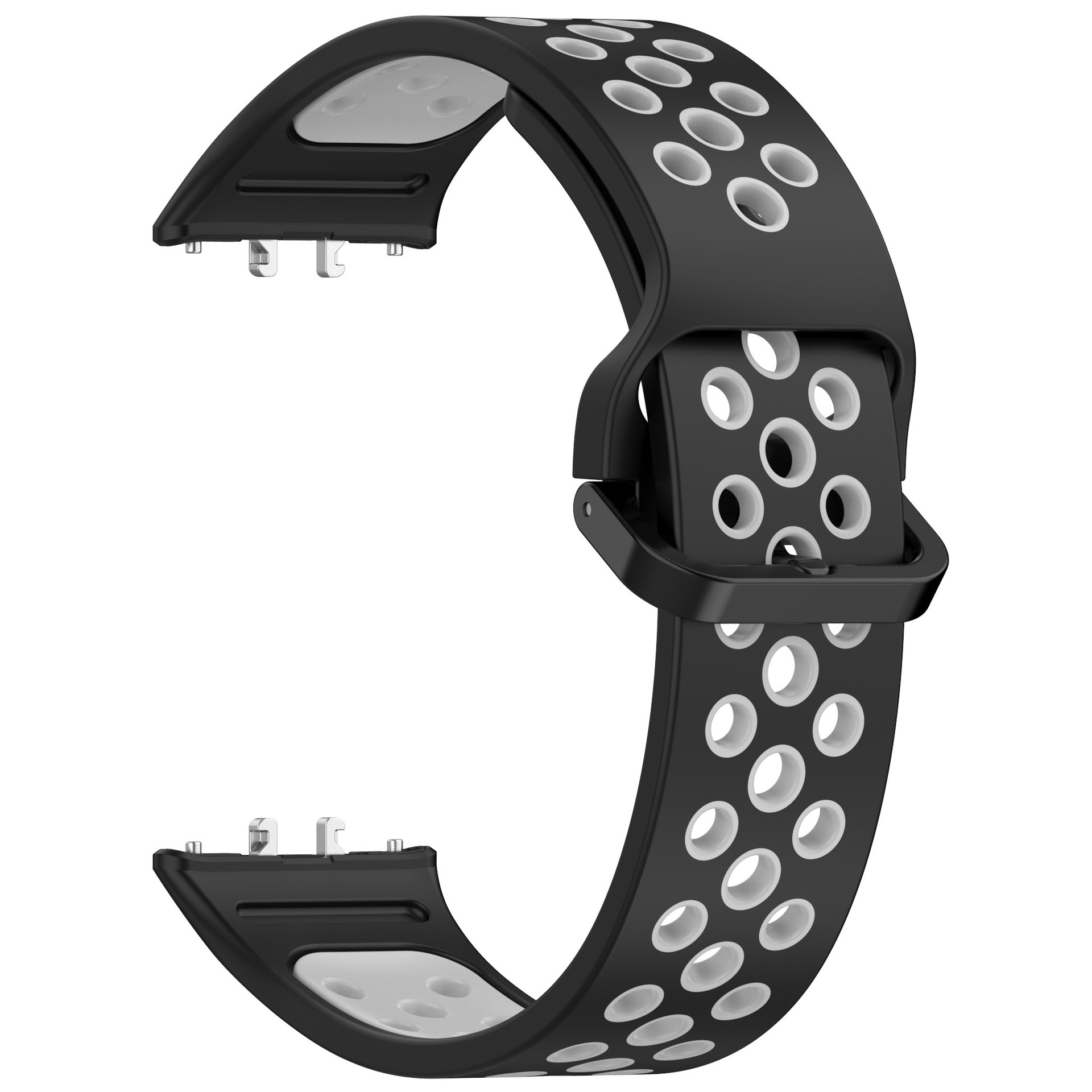 Levně Dvojbarevný řemínek pro Samsung Galaxy Fit 3 Barevná varianta: Černo-Šedý