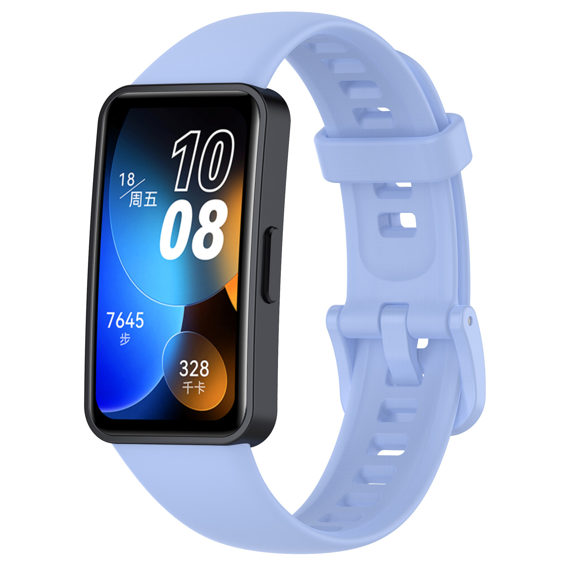 Levně Jednobarevný řemínek Huawei Band 8/9/10 Barva náramku: Modro-Šedá