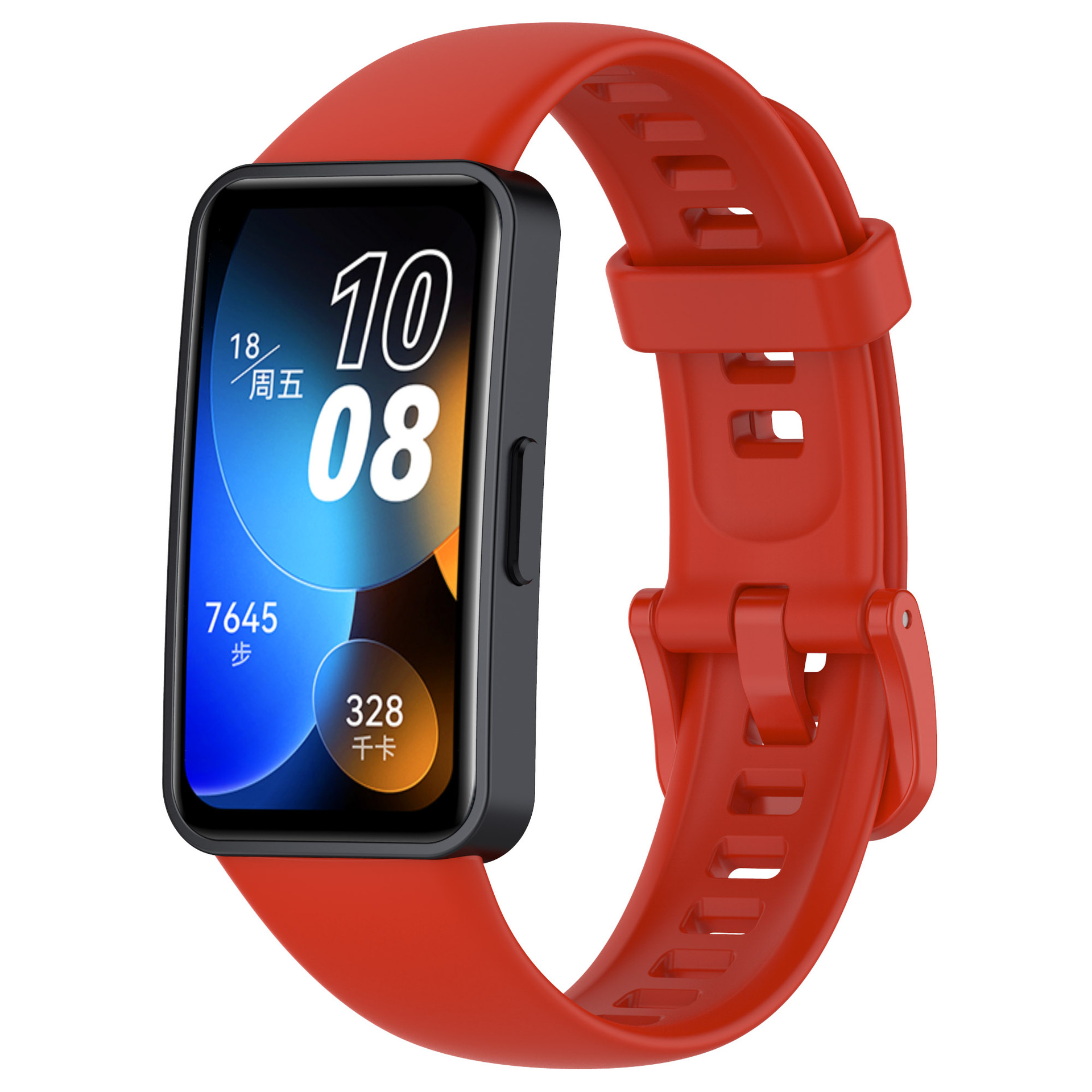 Levně Jednobarevný řemínek Huawei Band 8/9/10 Barva náramku: Červená