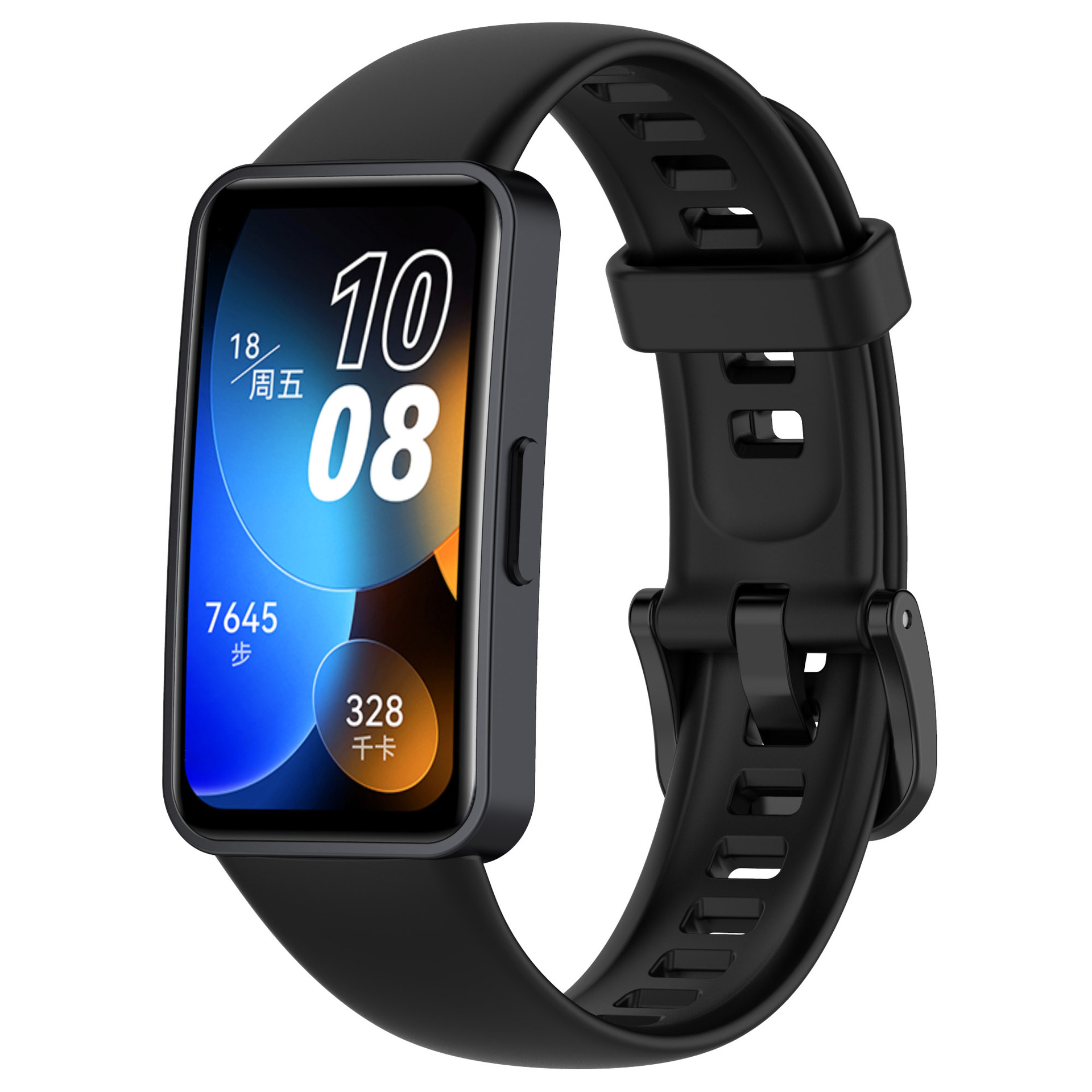 Jednobarevný řemínek Huawei Band 8/9/10 Barva náramku: Černá