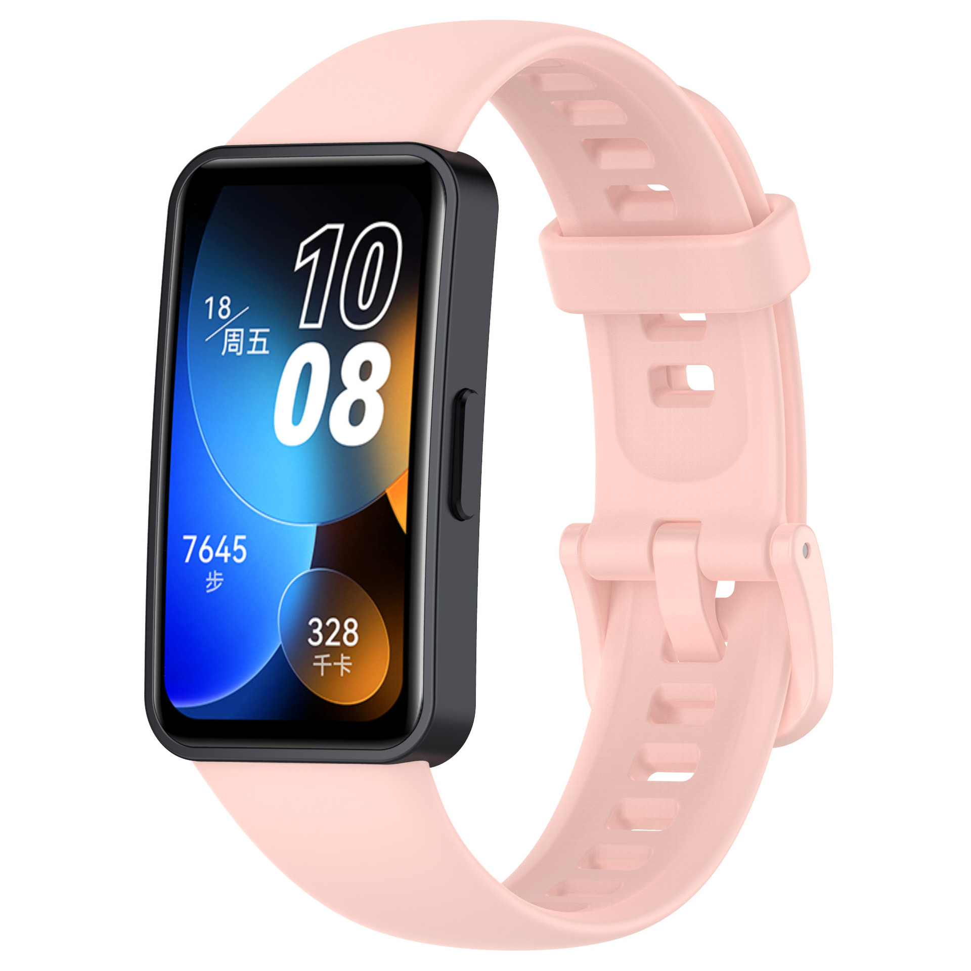 Levně Jednobarevný řemínek Huawei Band 8/9/10 Barva náramku: Růžová