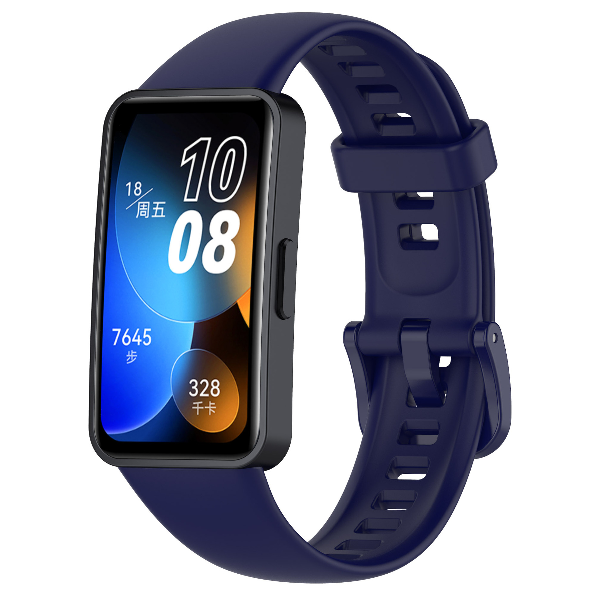 Levně Jednobarevný řemínek Huawei Band 8/9/10 Barva náramku: Tmavě modrá