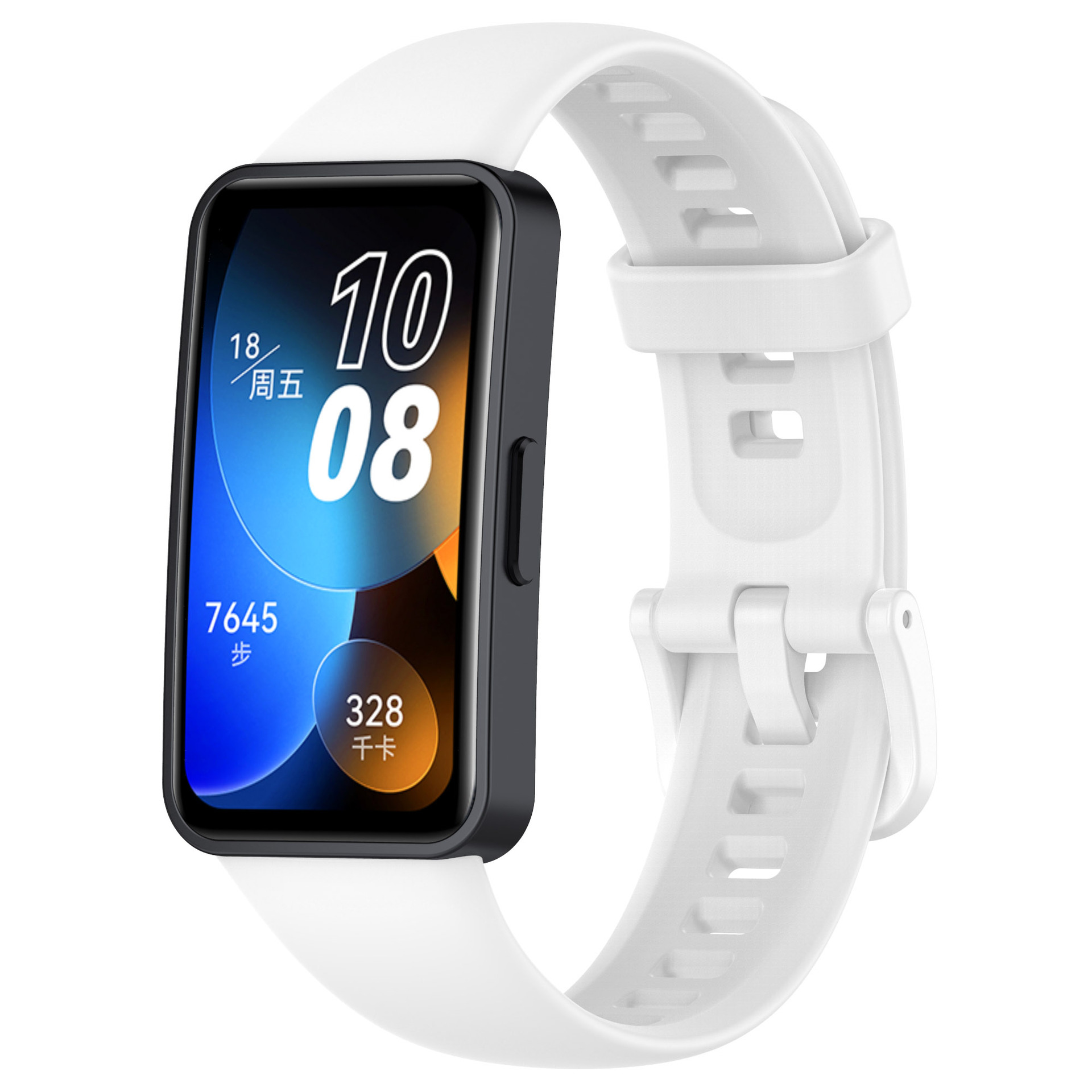 Levně Jednobarevný řemínek Huawei Band 8/9/10 Barva náramku: Bílá
