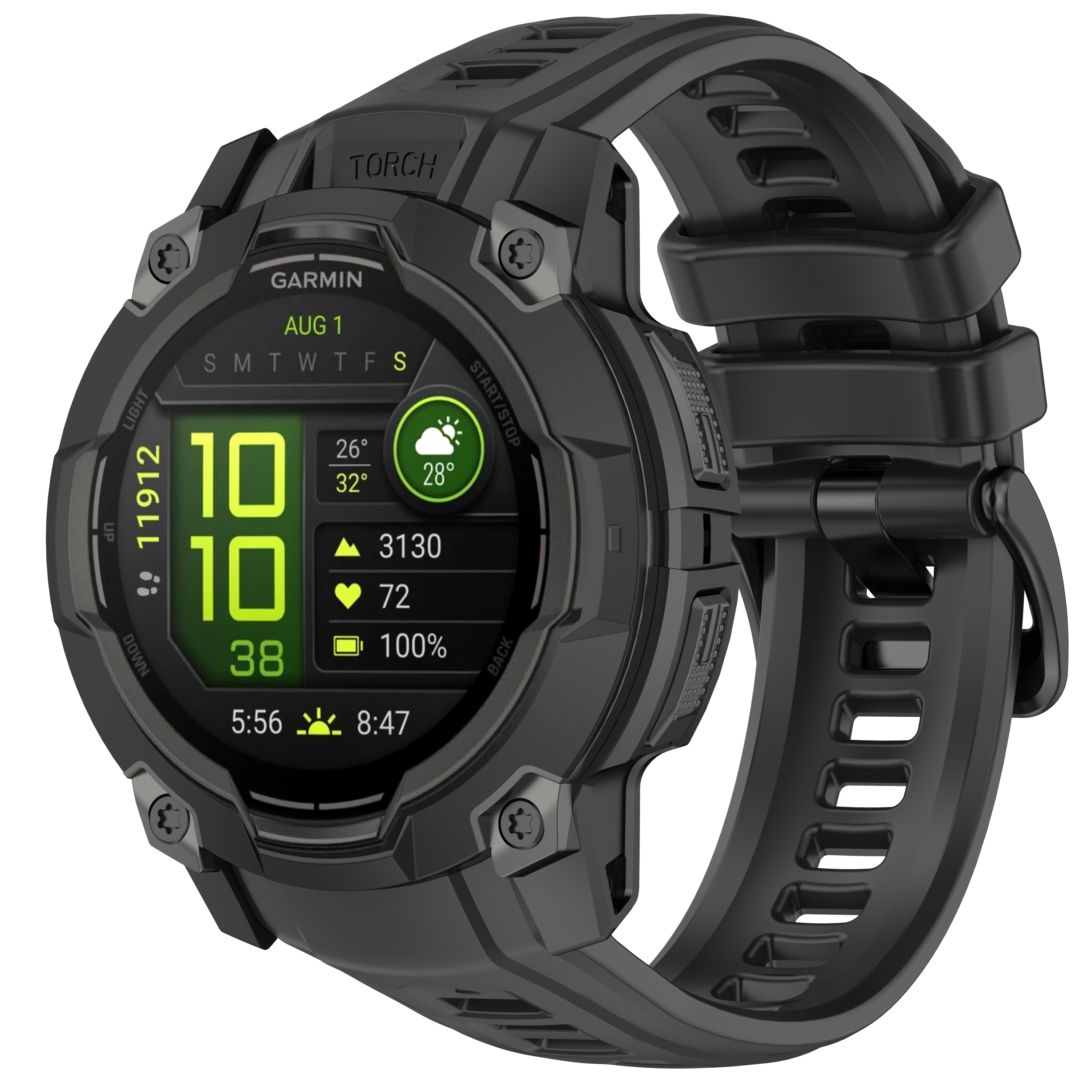 Levně Silikonový řemínek pro Garmin Instinct 3 45mm Barva náramku: Černá