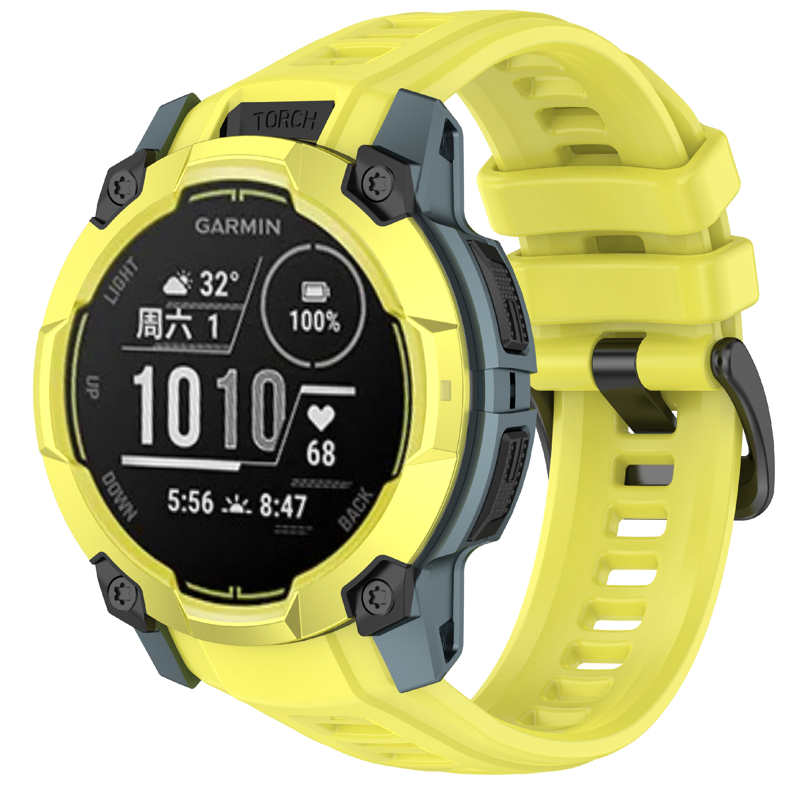 Levně Silikonový řemínek pro Garmin Instinct 3 50mm Barva: Žlutá