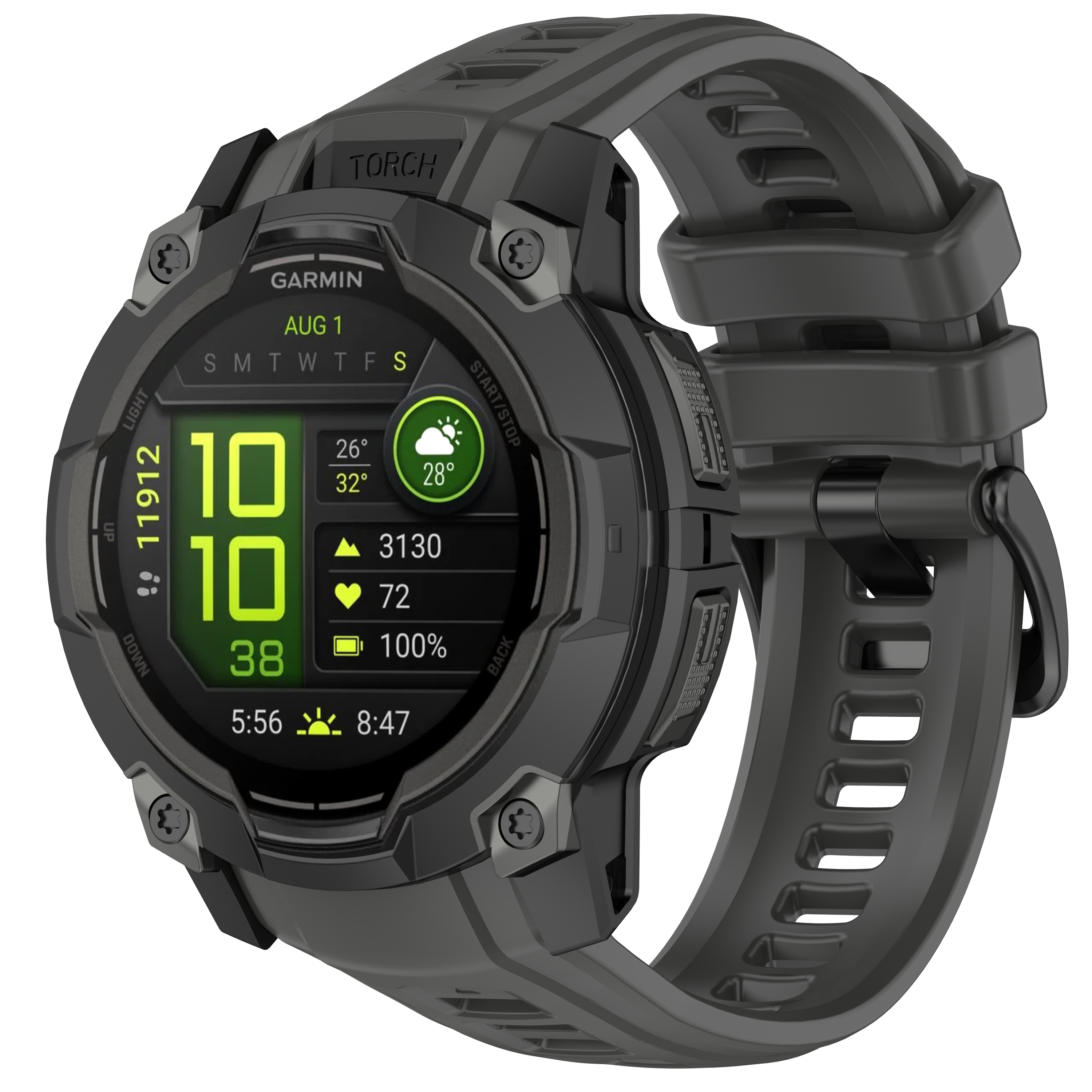 Levně Silikonový řemínek pro Garmin Instinct 3 50mm Barva: Tmavě šedá