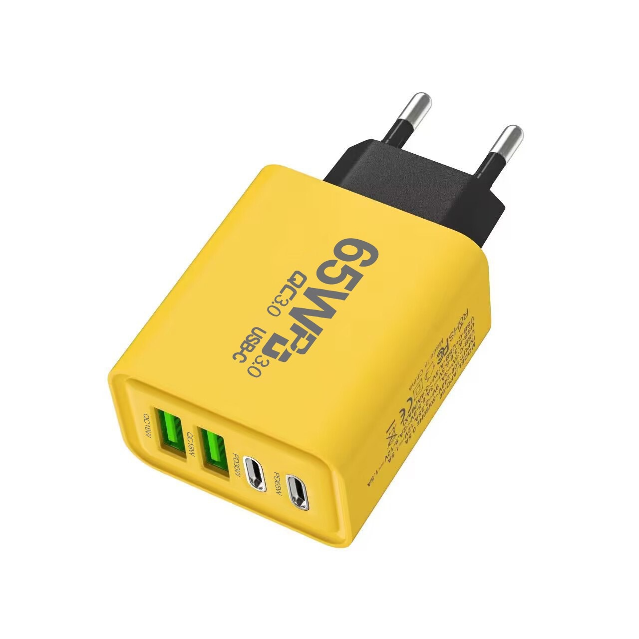 Levně Nabíjecí adaptér 65W 2x USB 2x USB-C