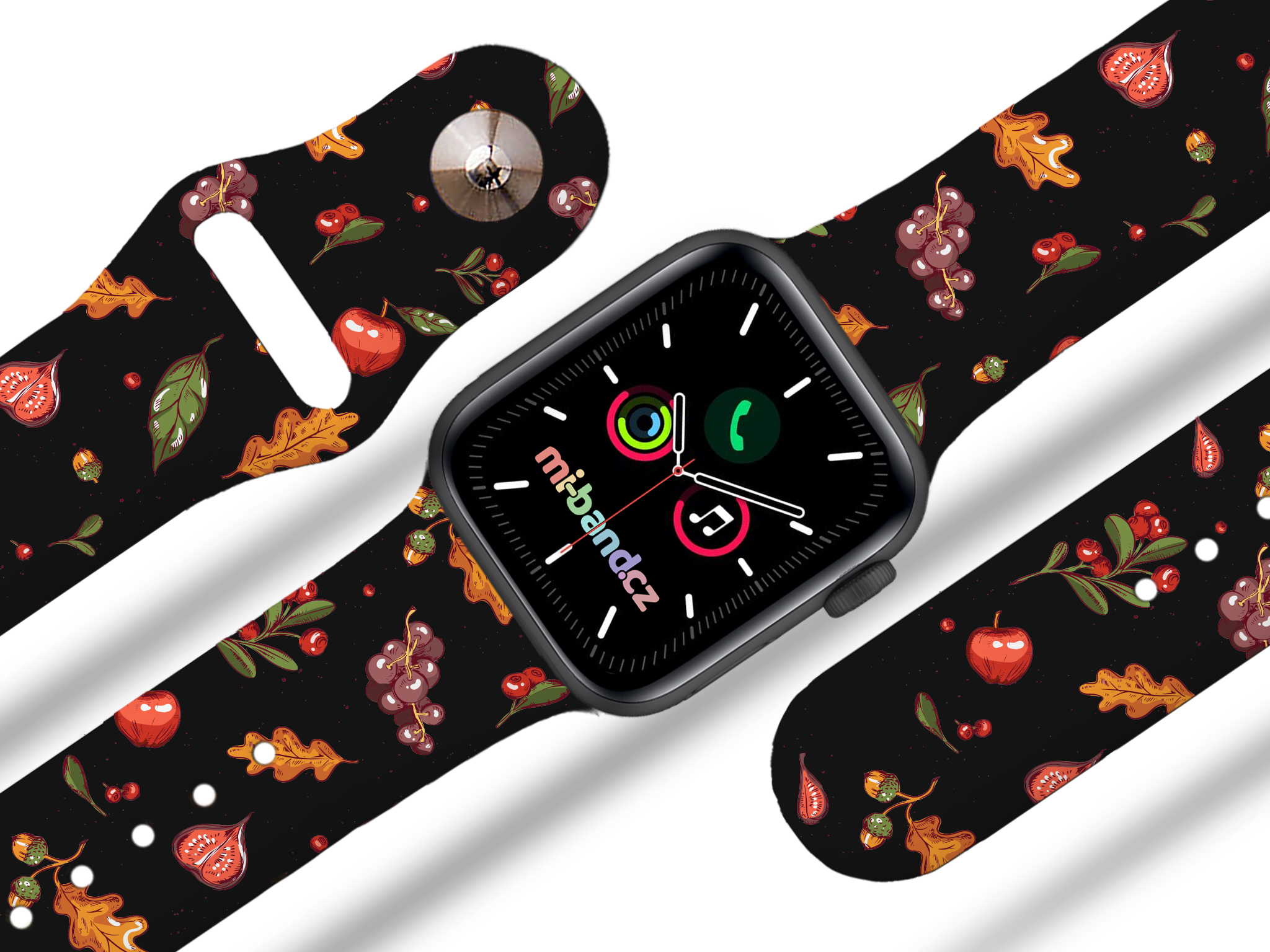 Apple watch řemínek Podzimní nadílka - Černá - 38/40/41mm