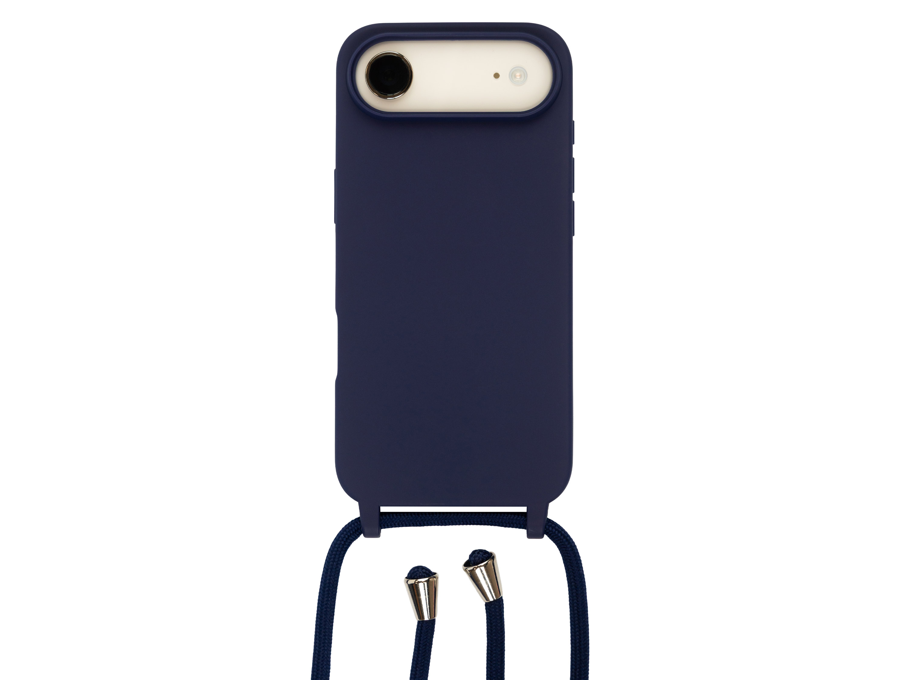 Silikonový tmavě modrý kryt se šňůrkou pro iPhone 17 Air