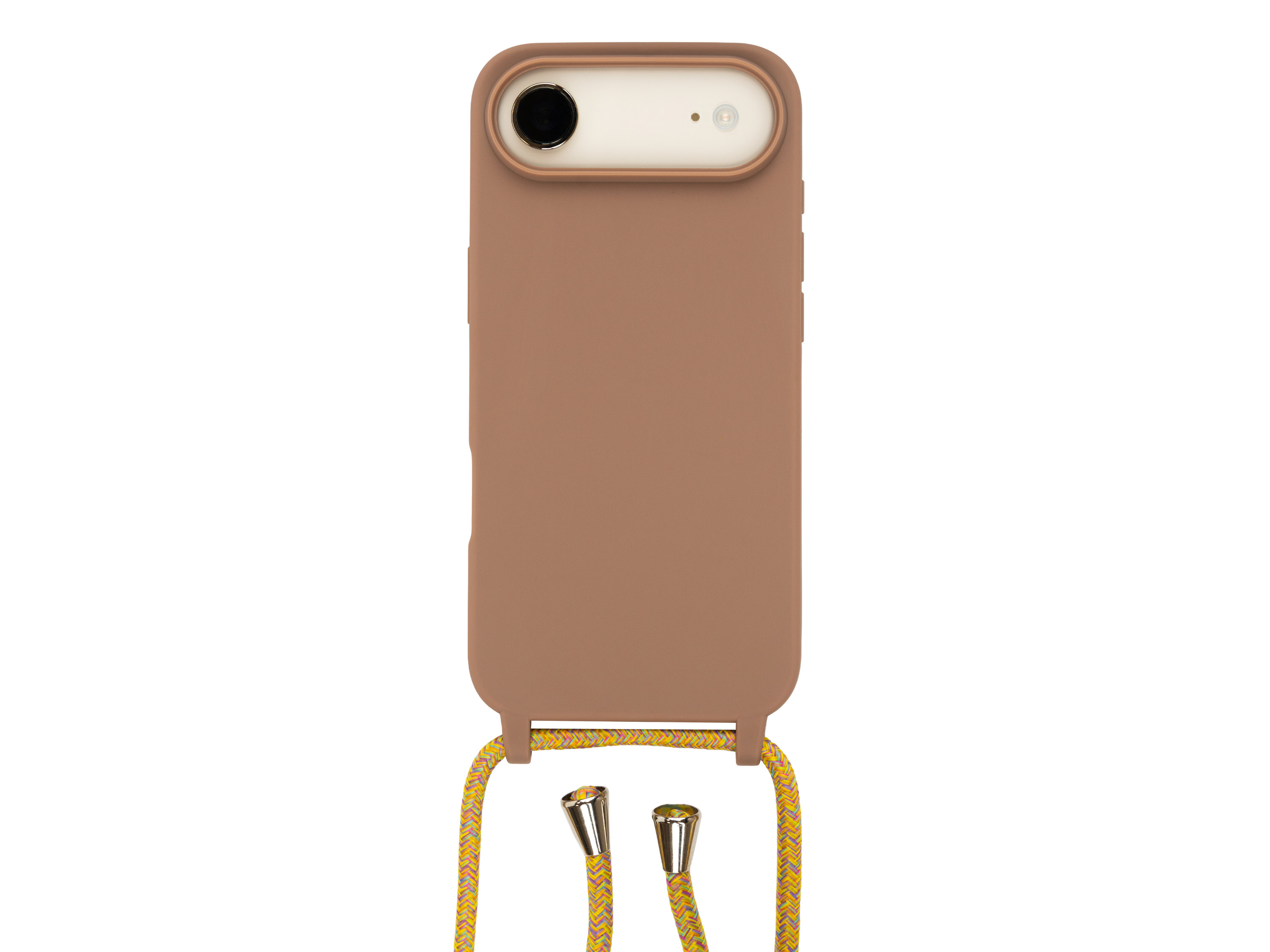 Silikonový béžový kryt se šňůrkou pro iPhone 17 Air