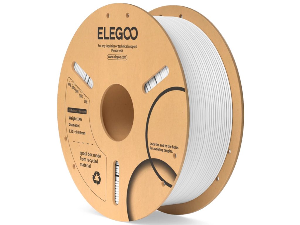 Filament ELEGOO PLA 1,75 mm 1 kg, Bílá