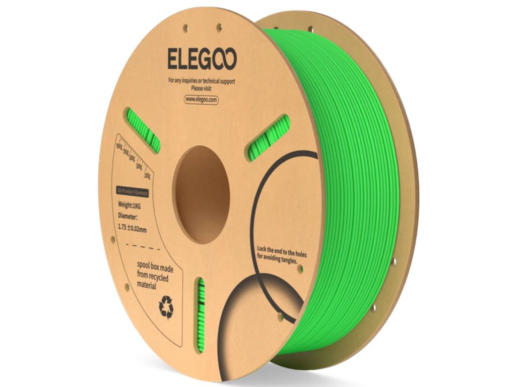 Filament ELEGOO PLA 1,75 mm 1 kg, Neon Green