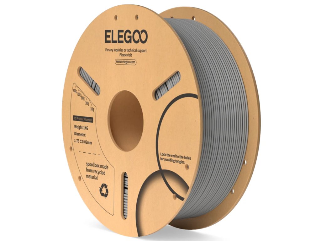 Filament ELEGOO PLA 1,75 mm 1 kg, Vesmírně šedá