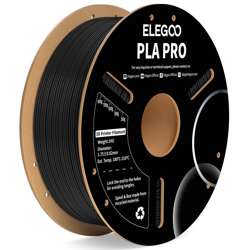 Levně Filament ELEGOO PLA PRO 1,75 mm 1 kg, Černá