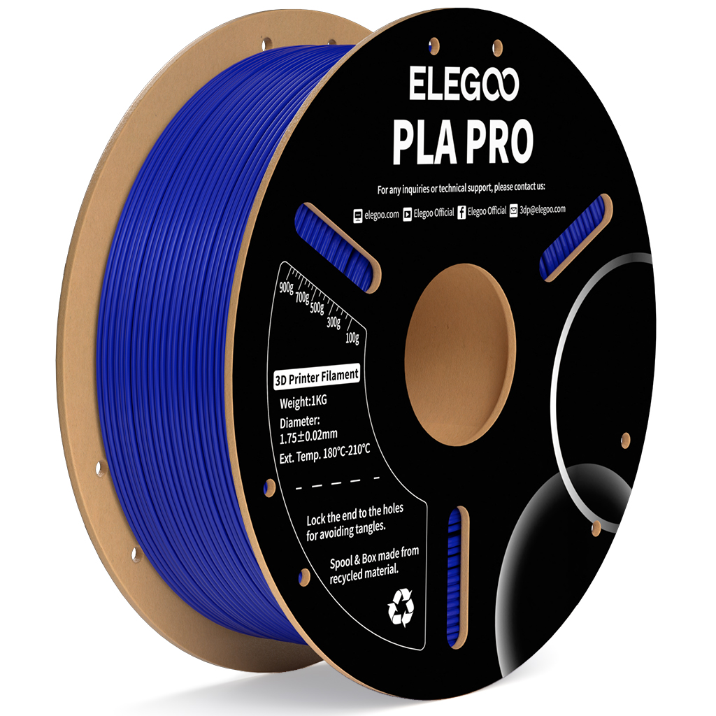 Levně Filament ELEGOO PLA PRO 1,75 mm 1 kg, Tmavě modrá
