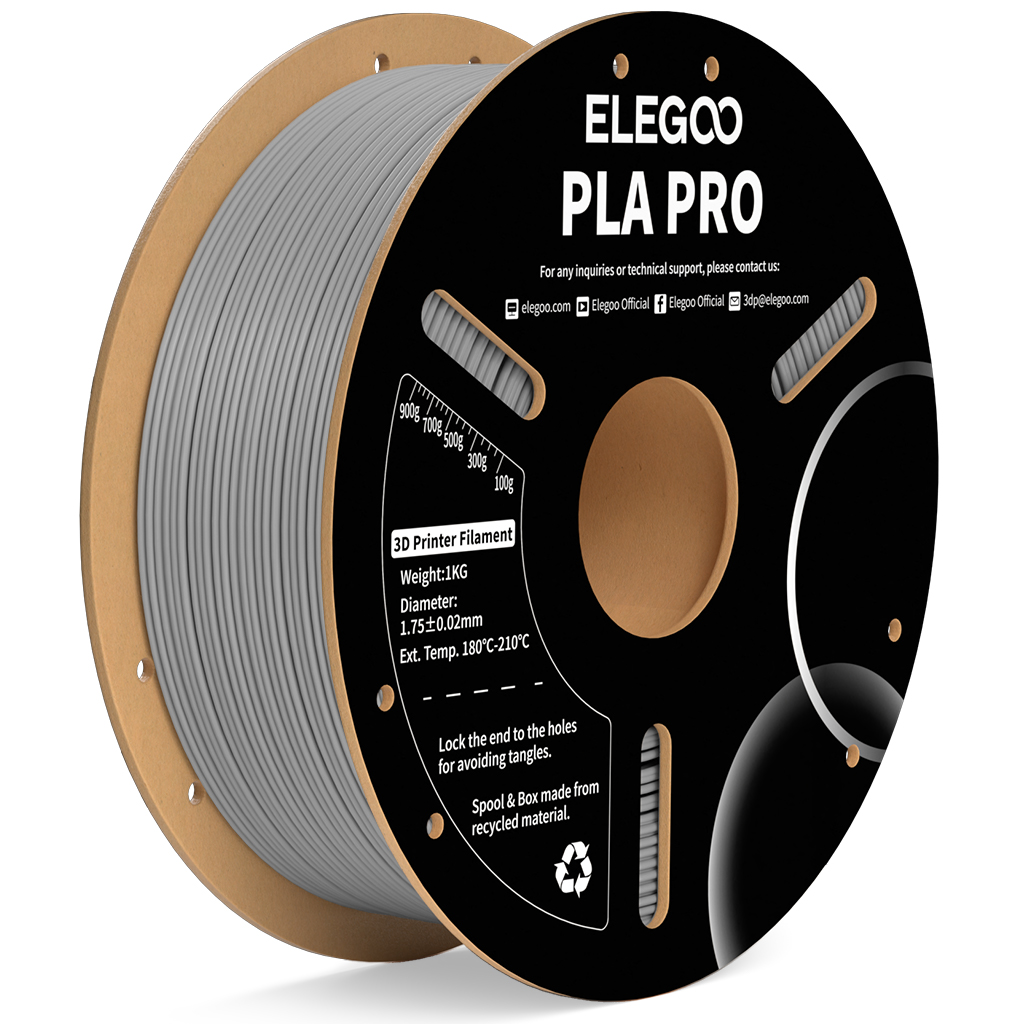 Levně Filament ELEGOO PLA PRO 1,75 mm 1 kg, Šedá