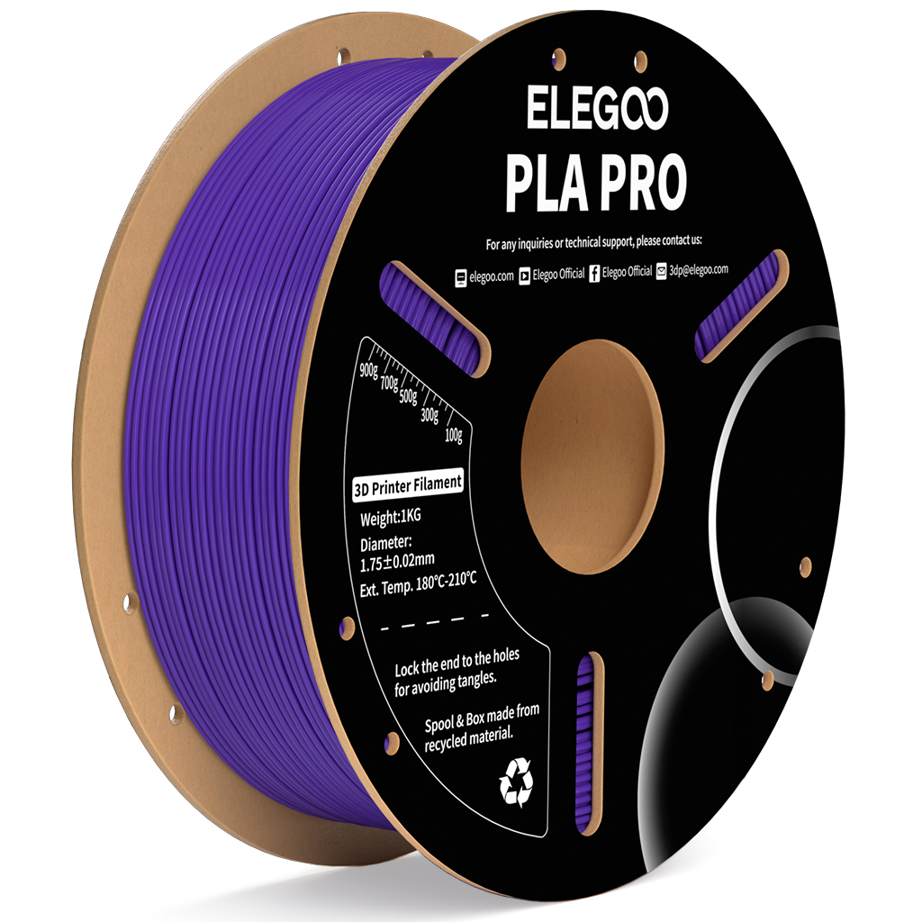 Levně Filament ELEGOO PLA PRO 1,75 mm 1 kg, Fialová