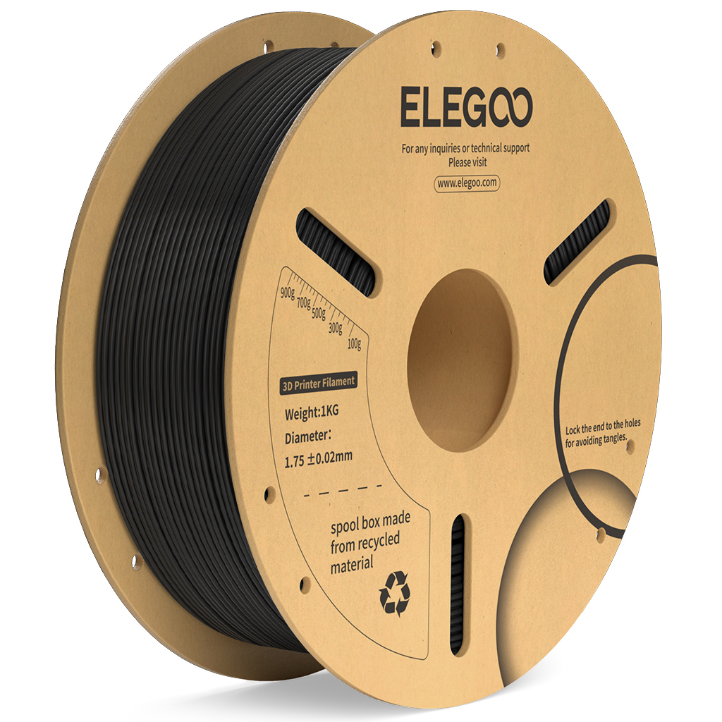 Levně Filament ELEGOO PLA+ 1,75 mm 1 kg, Černá
