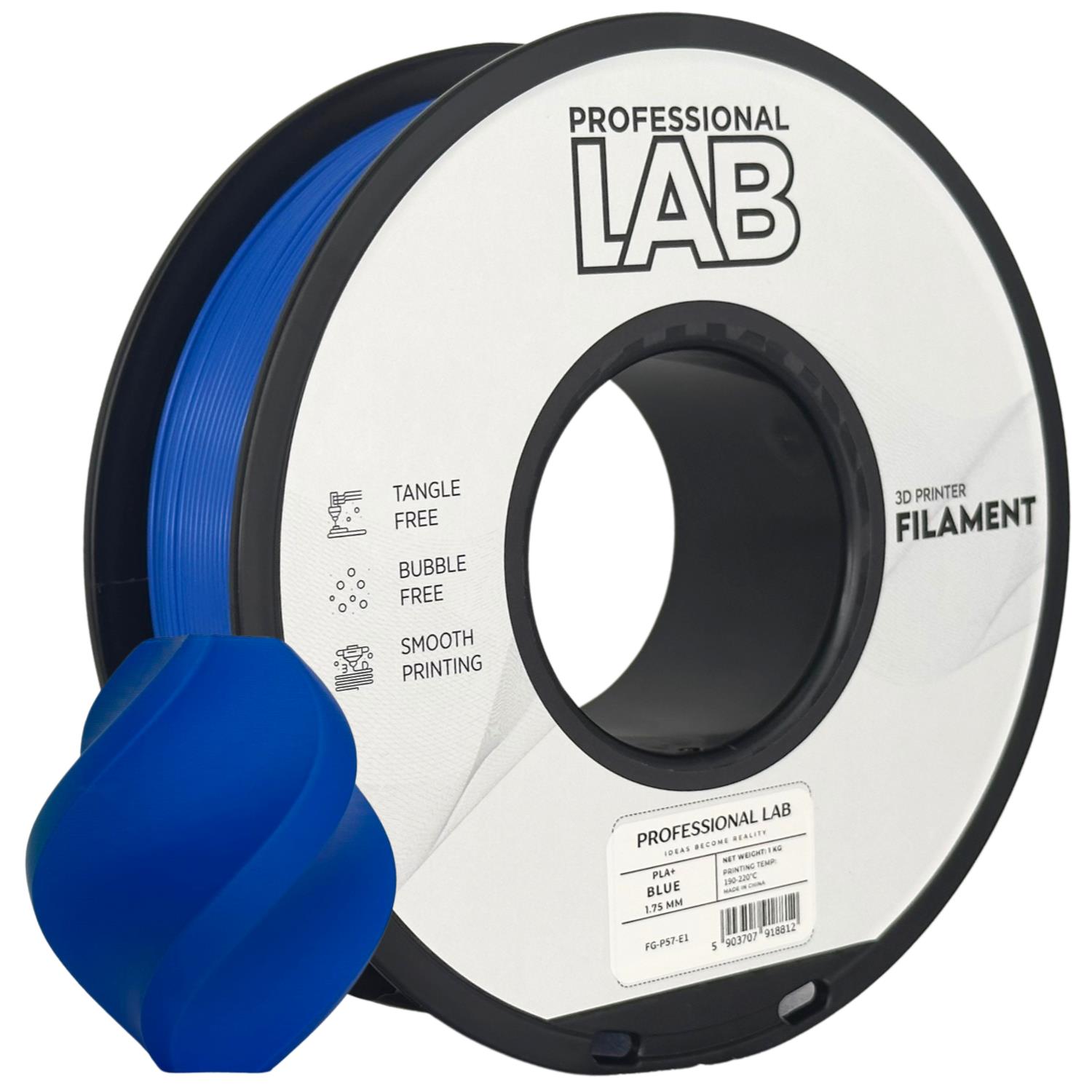 Filament Professional Lab PLA+ 1,75 mm 1 kg, Modrá