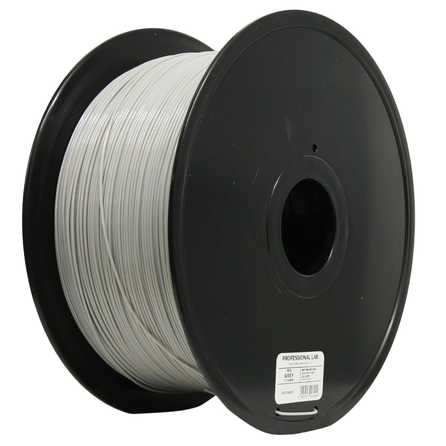 Levně Filament Professional Lab PETG 1,75 mm 3 kg, Šedá