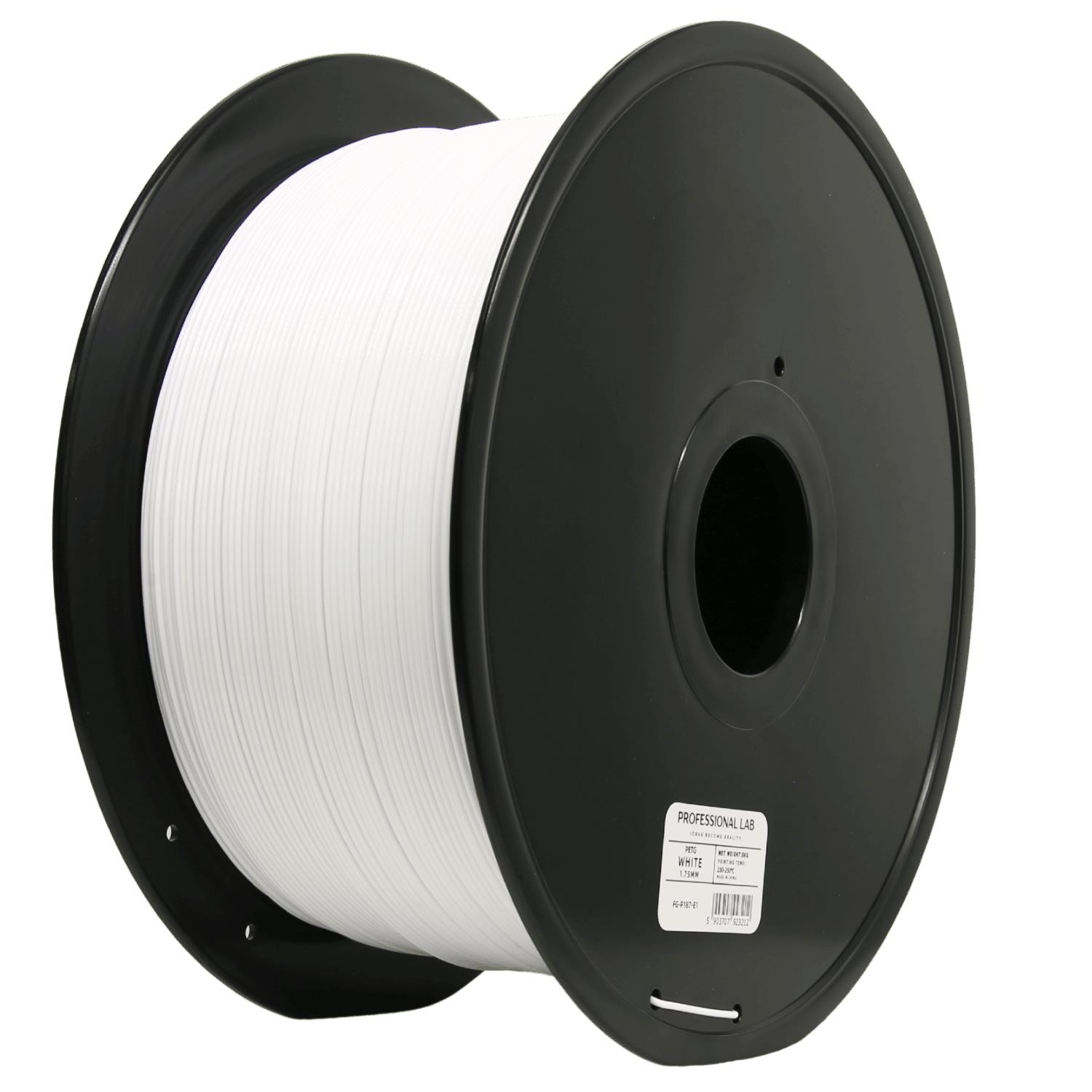 Levně Filament Professional Lab PETG 1,75 mm 3 kg, Bílá