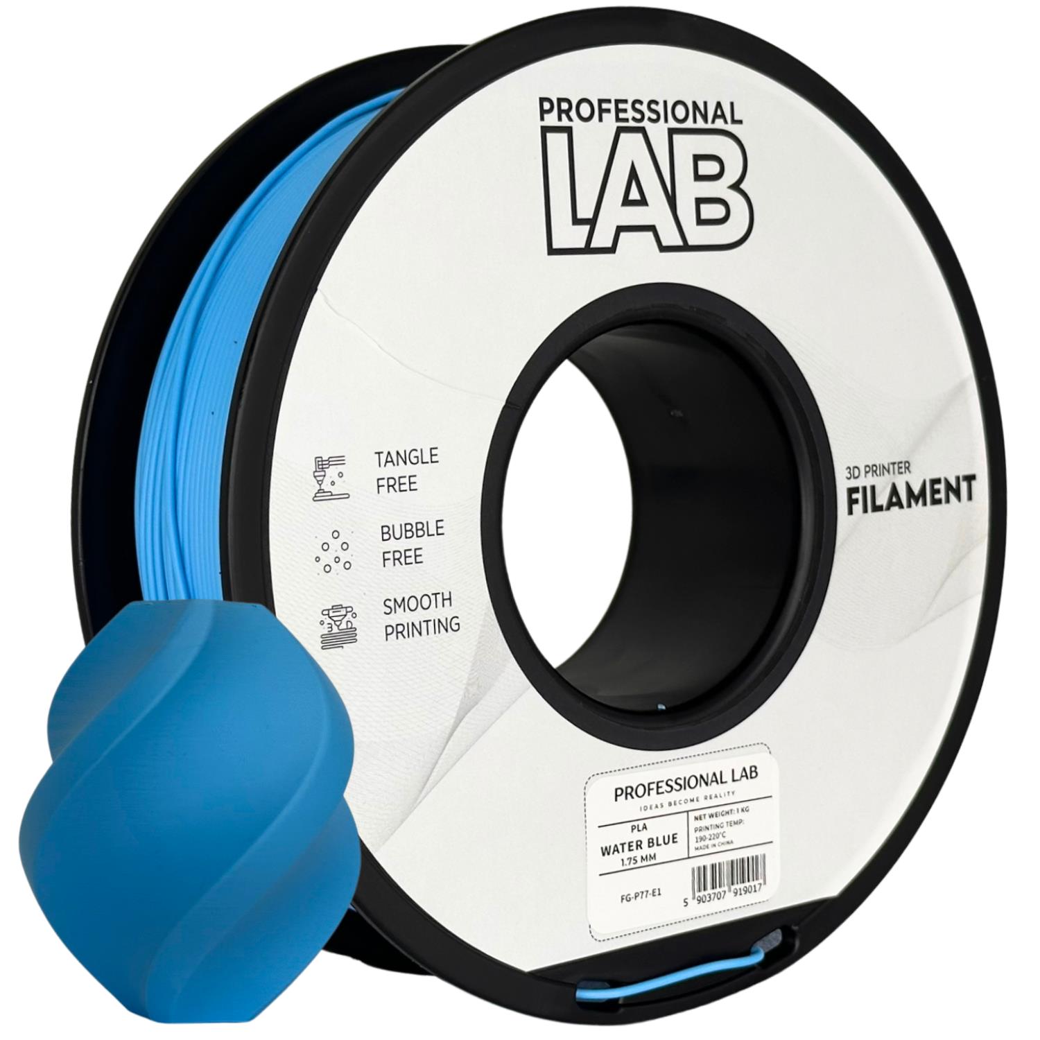 Levně Filament Professional Lab PLA 1,75 mm 1 kg, Modrá