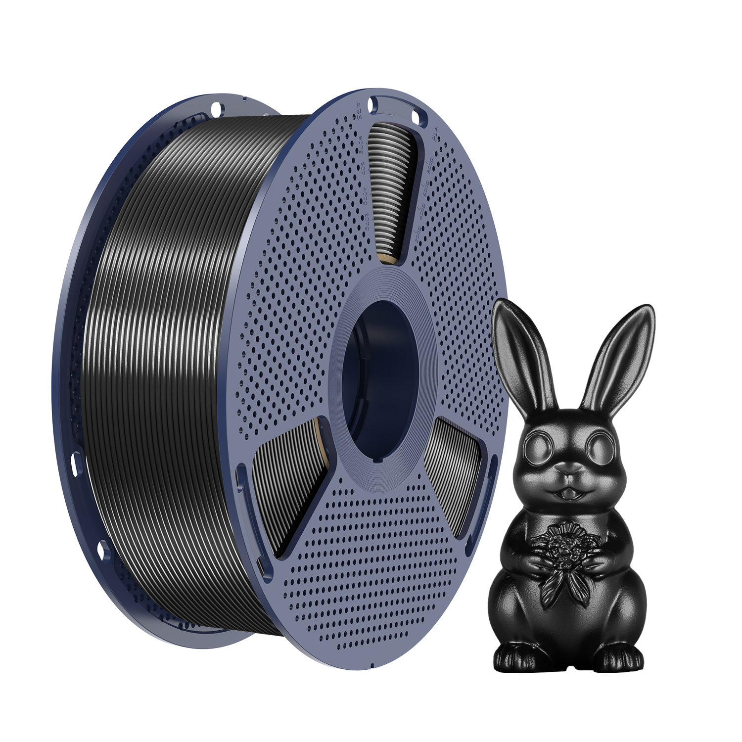 Filament Sunlu Silk PLA+ 1,75 mm 1 kg, Černá