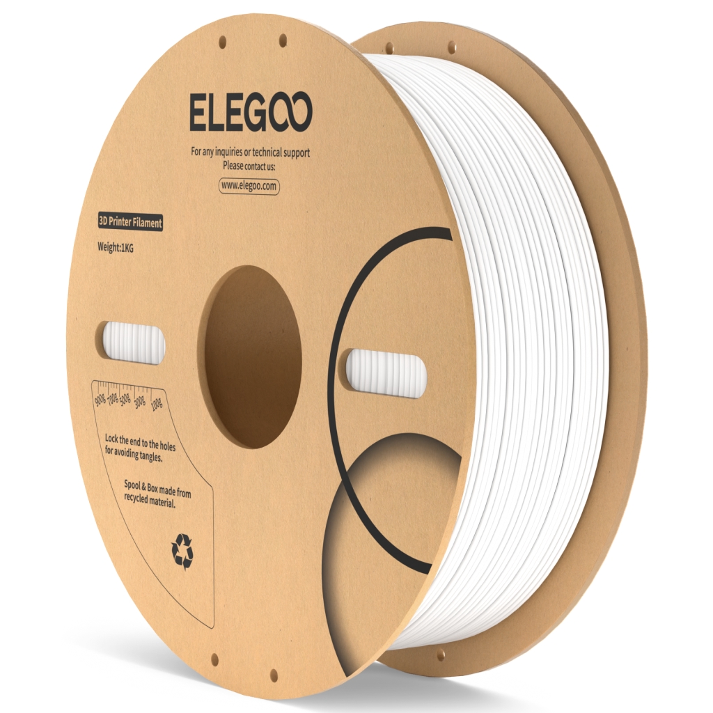 Levně Filament ELEGOO ABS 1,75 mm 1 kg, Bílá