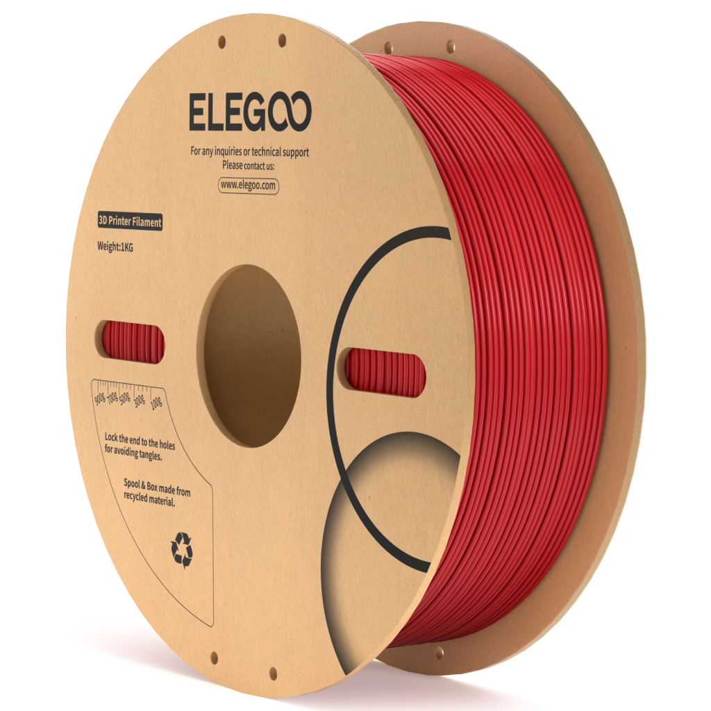 Levně Filament ELEGOO ABS 1,75 mm 1 kg, Červená