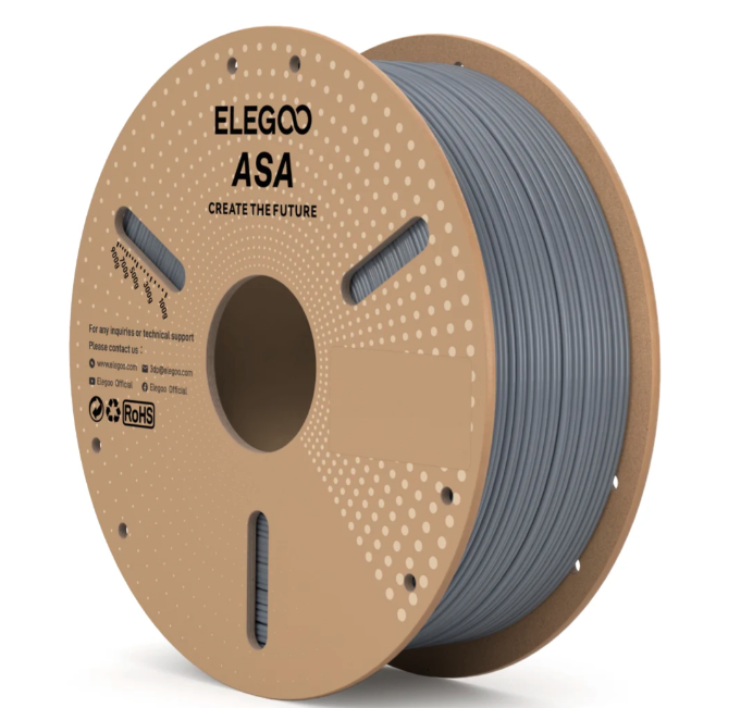 Levně Filament ELEGOO ASA 1,75 mm 1 kg, Šedá