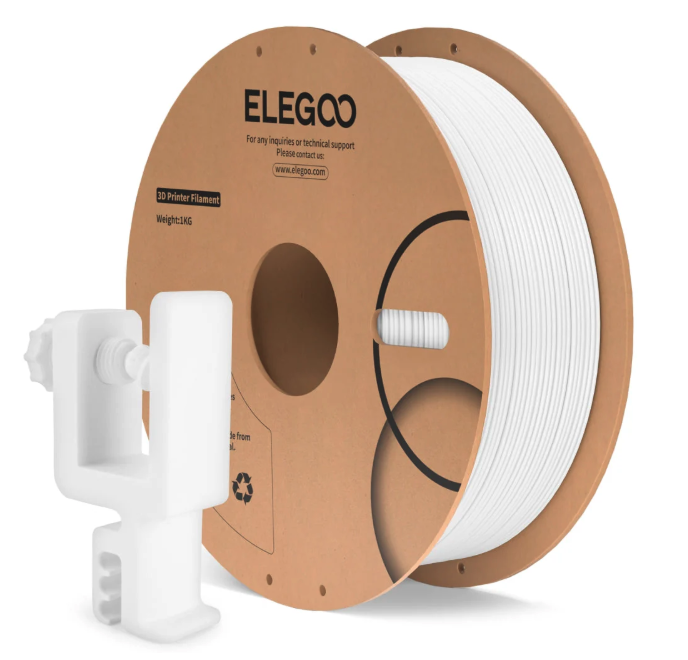 Levně Filament ELEGOO PC 1,75 mm 1 kg, Bílá