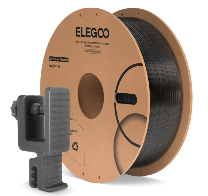 Levně Filament ELEGOO PC 1,75 mm 1 kg, Clear black
