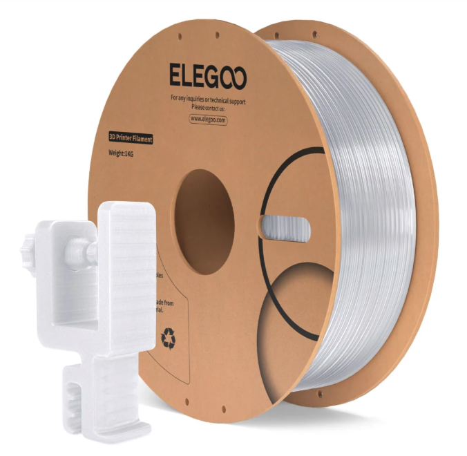 Levně Filament ELEGOO PC 1,75 mm 1 kg, Transparentní