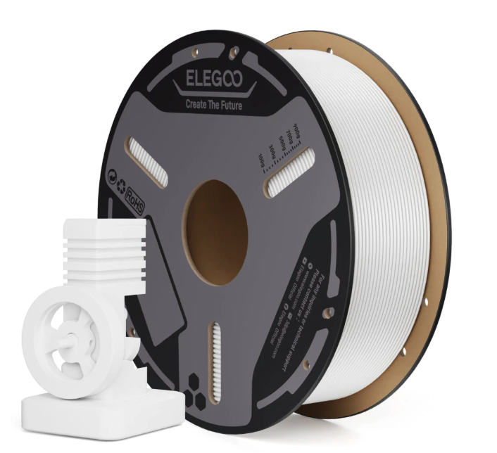 Levně Filament ELEGOO PC-FR 1,75 mm 1 kg, Bílá