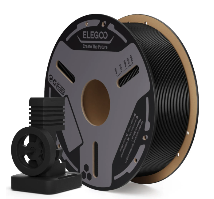 Levně Filament ELEGOO PC-FR 1,75 mm 1 kg, Černá