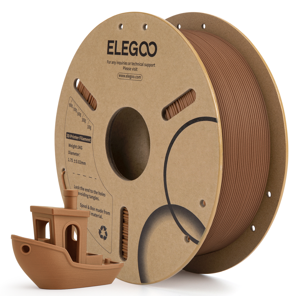 Levně Filament ELEGOO Special PLA 1,75 mm 1 kg, Teak