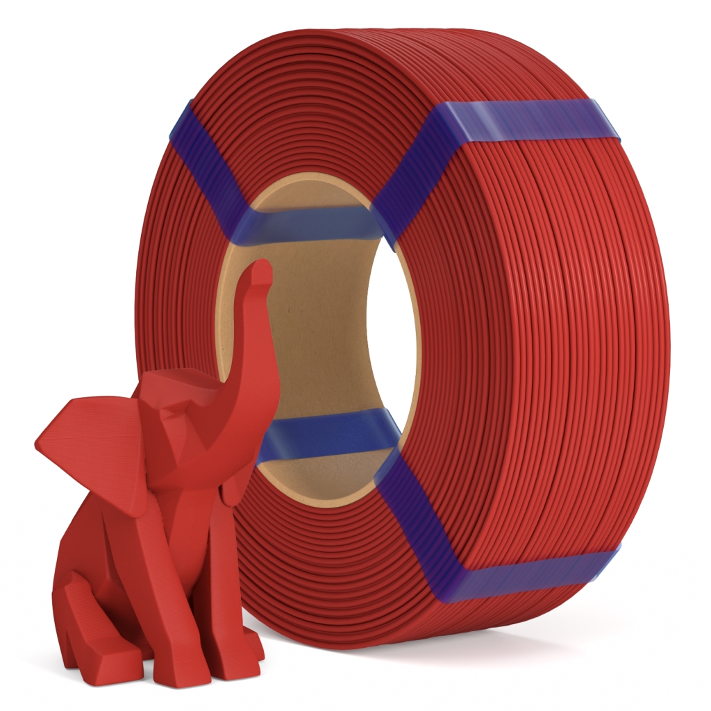 Levně Filament ELEGOO Basic PLA 1,75 mm 1 kg, Červená
