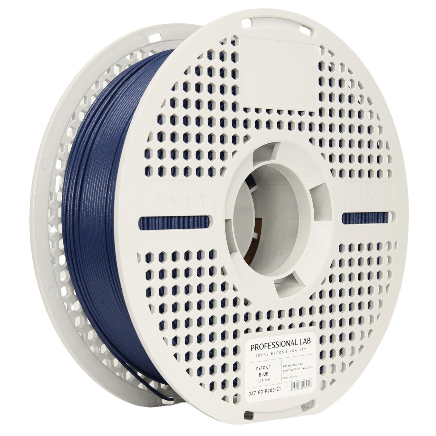 Levně Filament Professional Lab PETG+CF 1,75 mm 1 kg, Modrá
