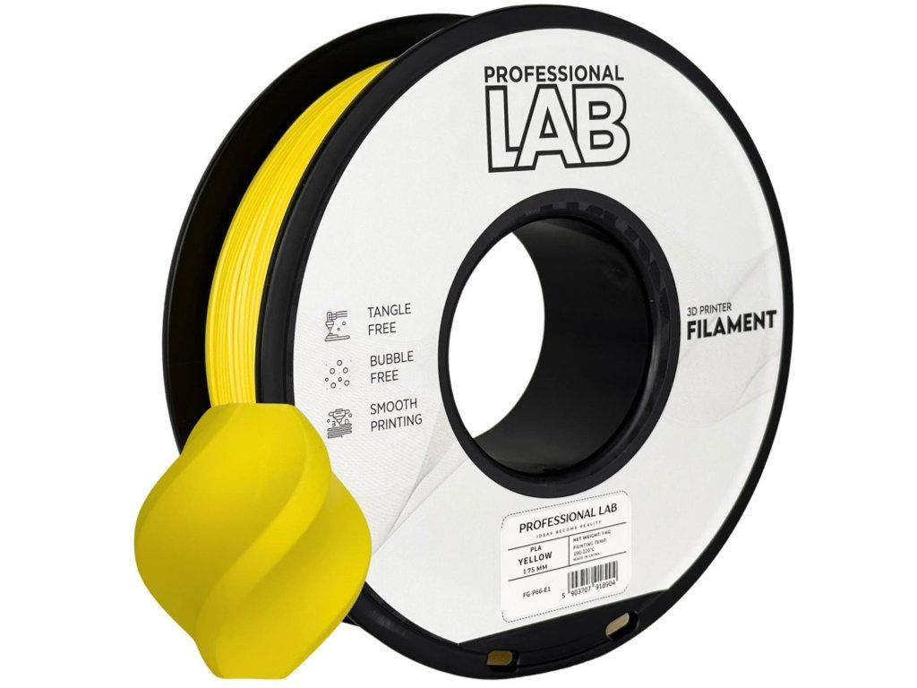 Filament Professional Lab PLA 1,75 mm 1 kg, Žlutá