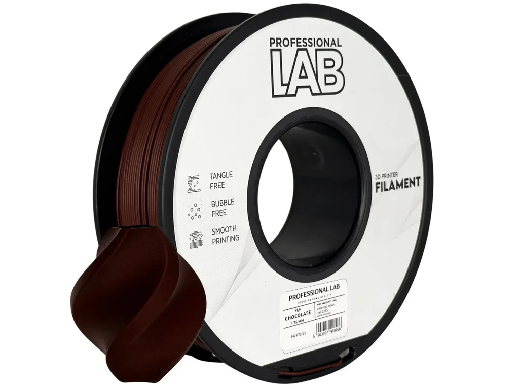 Filament Professional Lab PLA 1,75 mm 1 kg, Čokoládová