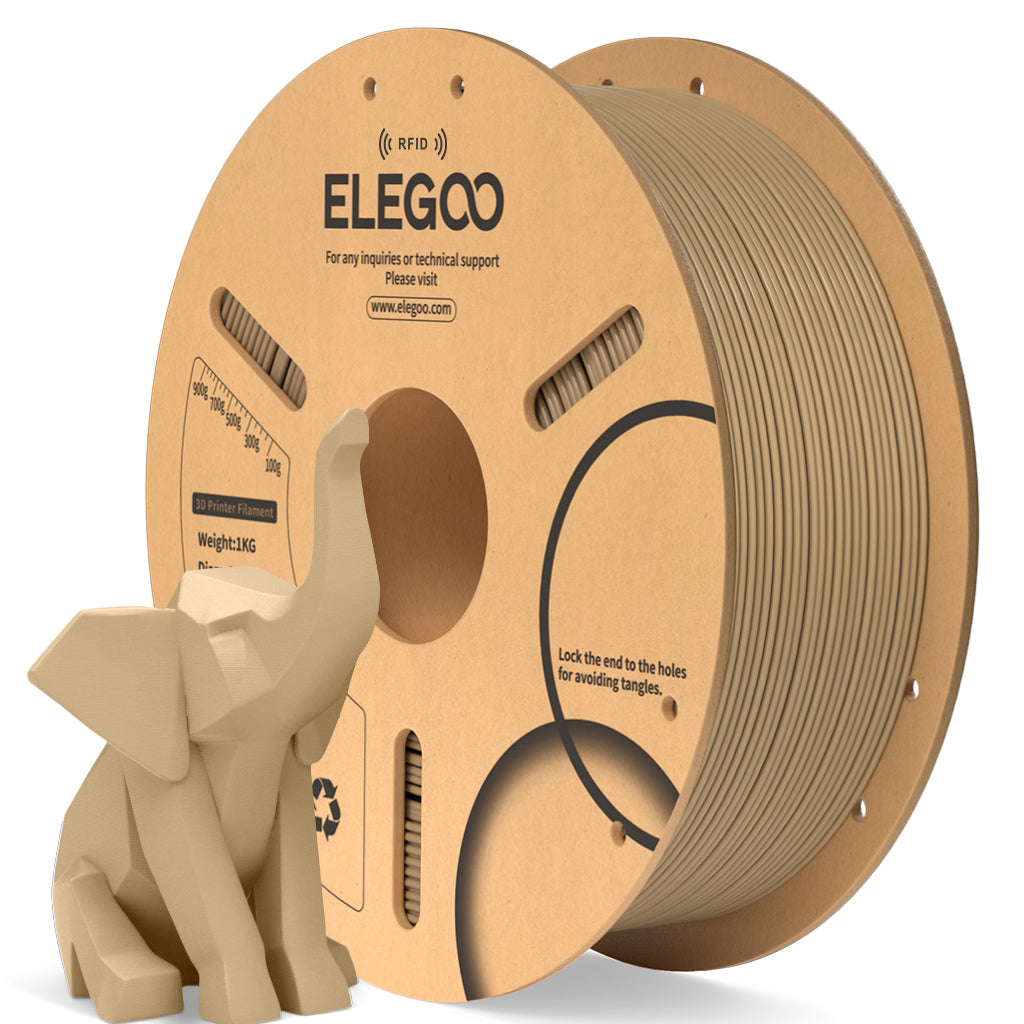 Filament ELEGOO PLA RFID 1,75 mm 1 kg, Dřevo