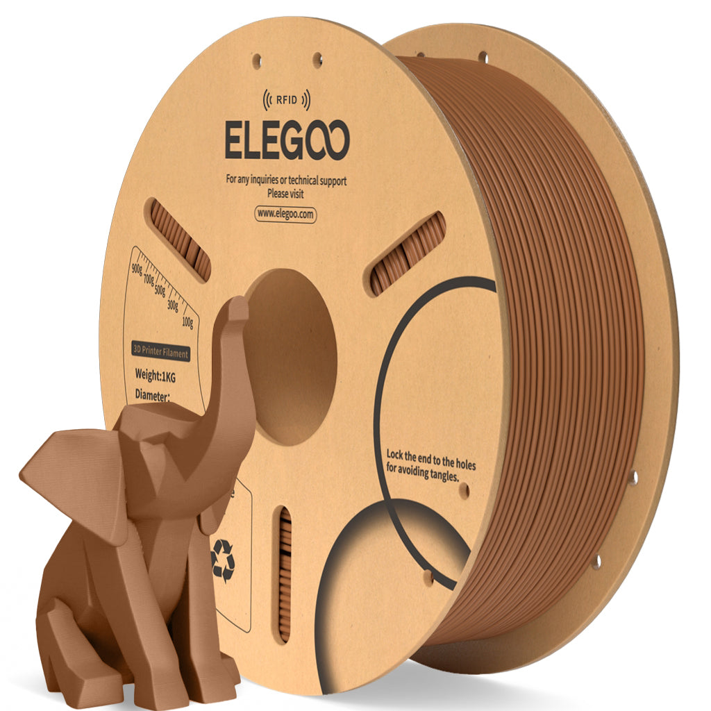 Filament ELEGOO PLA RFID 1,75 mm 1 kg, Hnědá